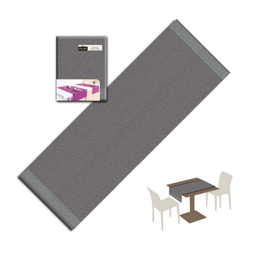 Tovaglietta Runner You & Me 120x48 Airlaid Packservice Plus Iuta Grigio 200 Pezzi