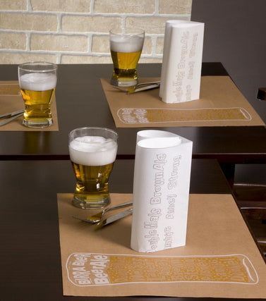 Tovaglioli 40x40 Airwave Packservice Rustico Beer 800 Pezzi