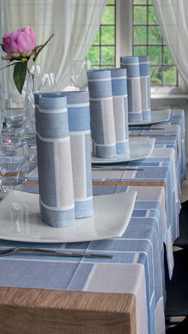 Tovaglietta Runner You & Me 120x48 Spunlace Packservice Urban Blue 160 Pezzi